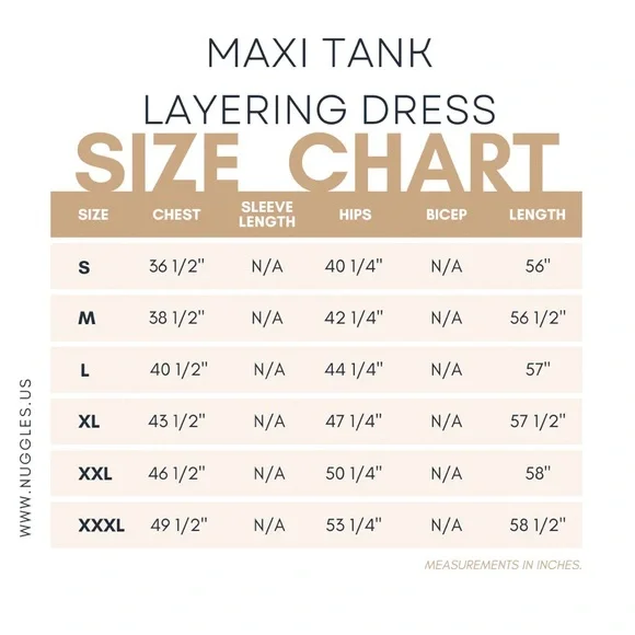 Nuggles Maxi Tank Layering Dress, M, NWT - Picture 2 of 2